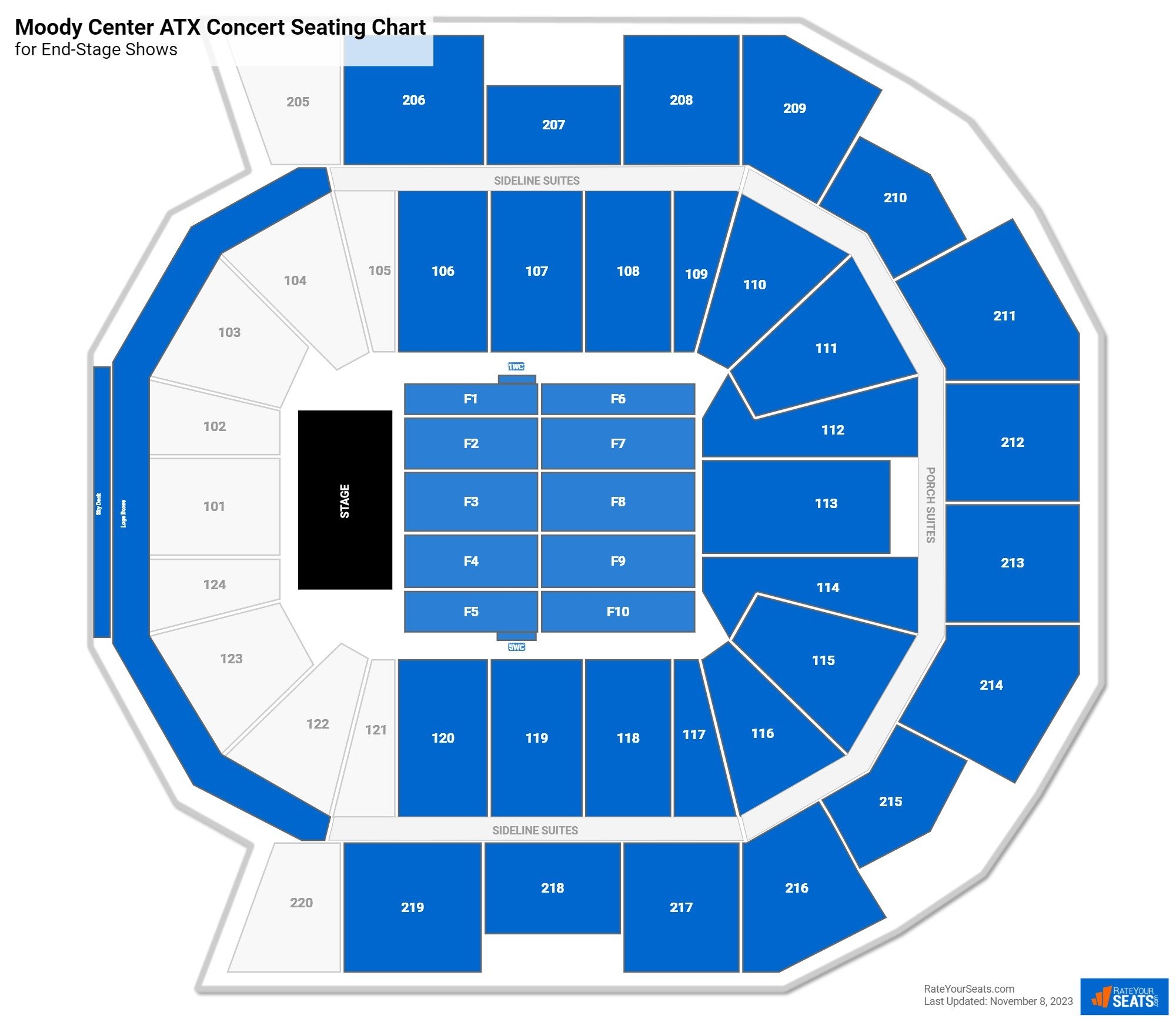 Moody Center ATX Seating Charts RateYourSeats