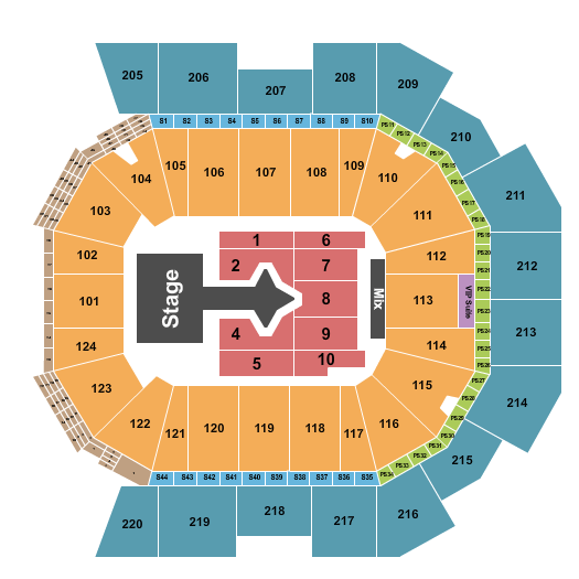 Moody Center Seat Chart Educational Chart Resources