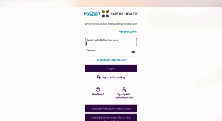 My Baptist Mychart Login