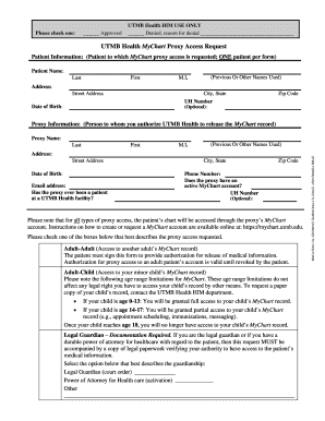 Mychart Utmb Fill And Sign Printable Template Online