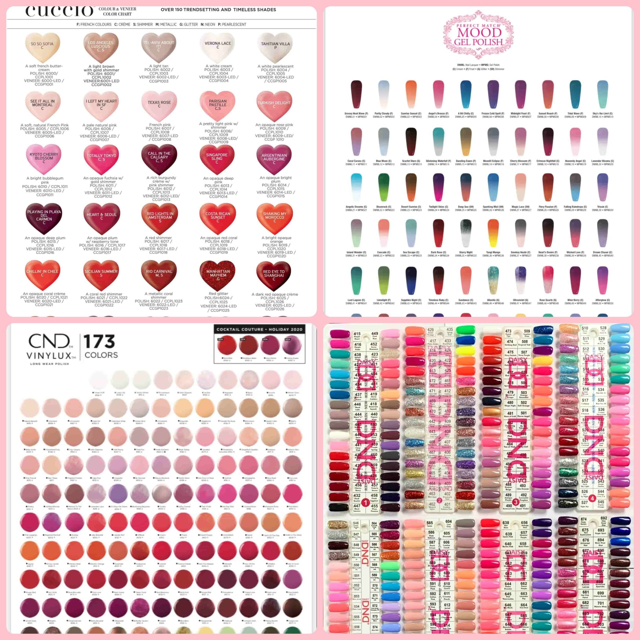 Nail Polish Color Chart Explained Nail Polish Color Chart Explained