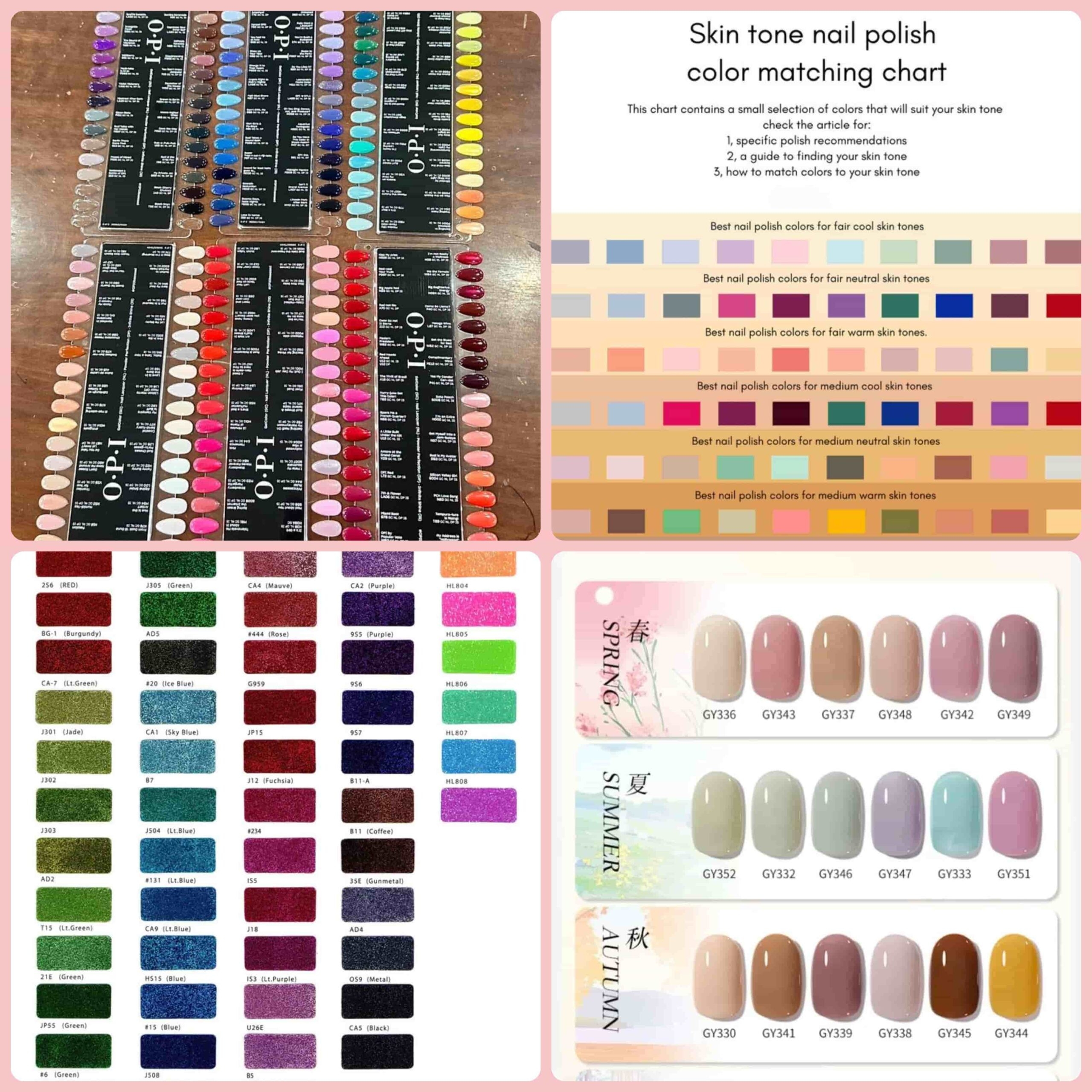 Nail Polish Color Chart Explained