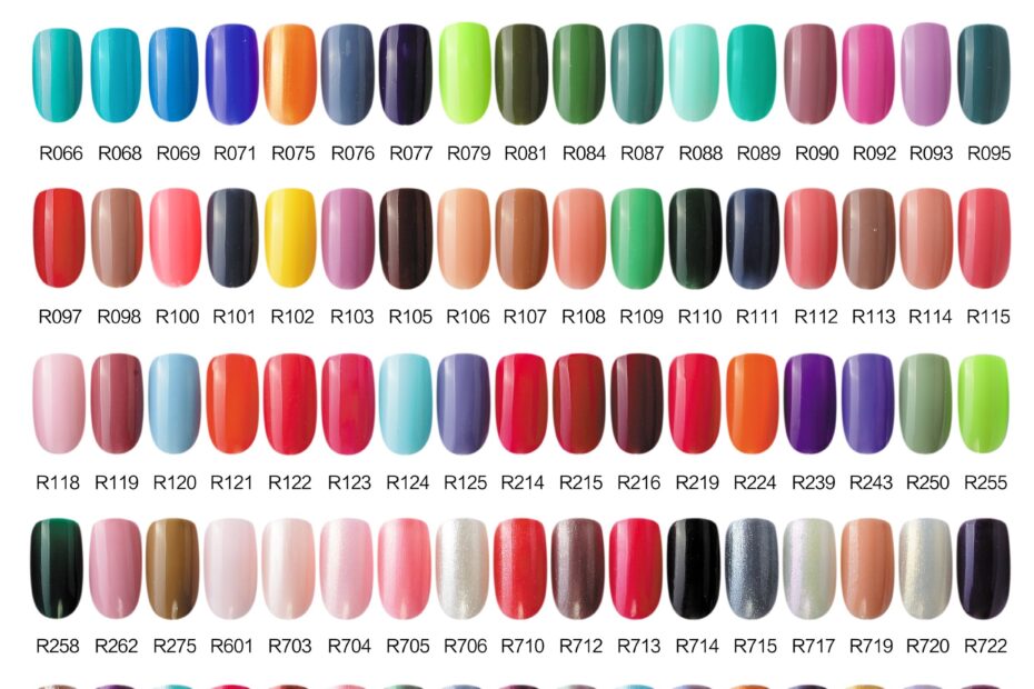 Nail Varnish Colour Chart Educational Chart Resources