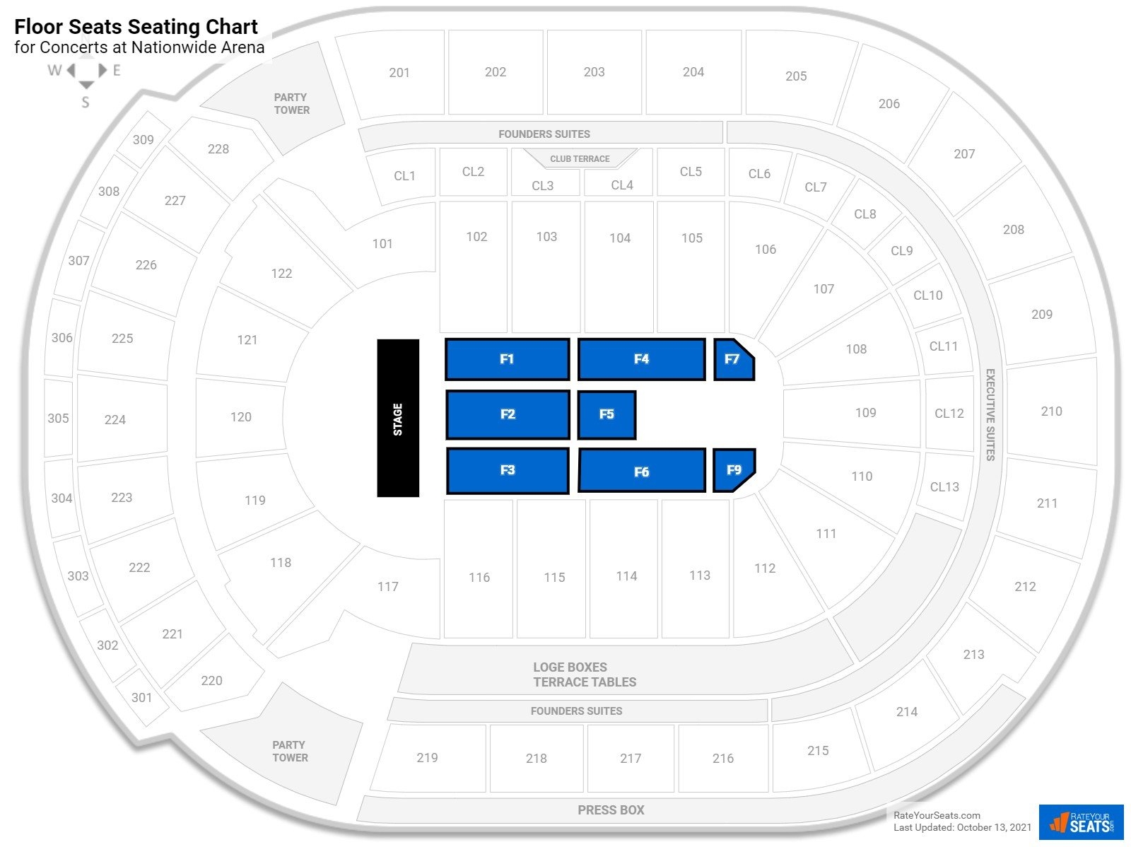 Nationwide Arena Seating Chart