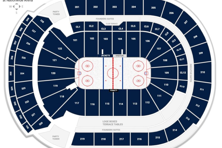 Nationwide Arena Seating Charts RateYourSeats