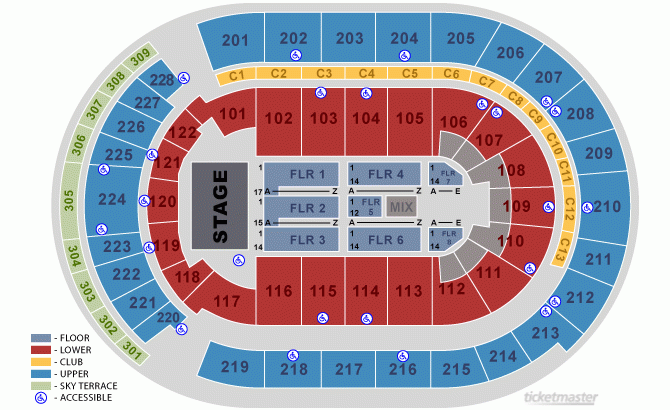 Nationwide Arena Seating Map