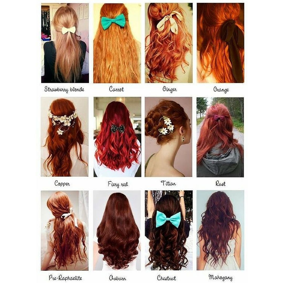 Natural Red Hair Chart Minimalist Chart Design