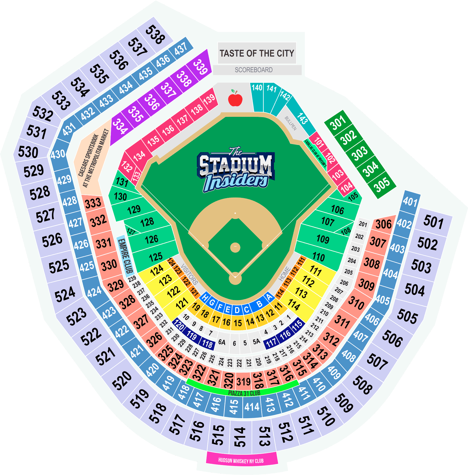 New York Mets Seating Chart The Stadium Insiders