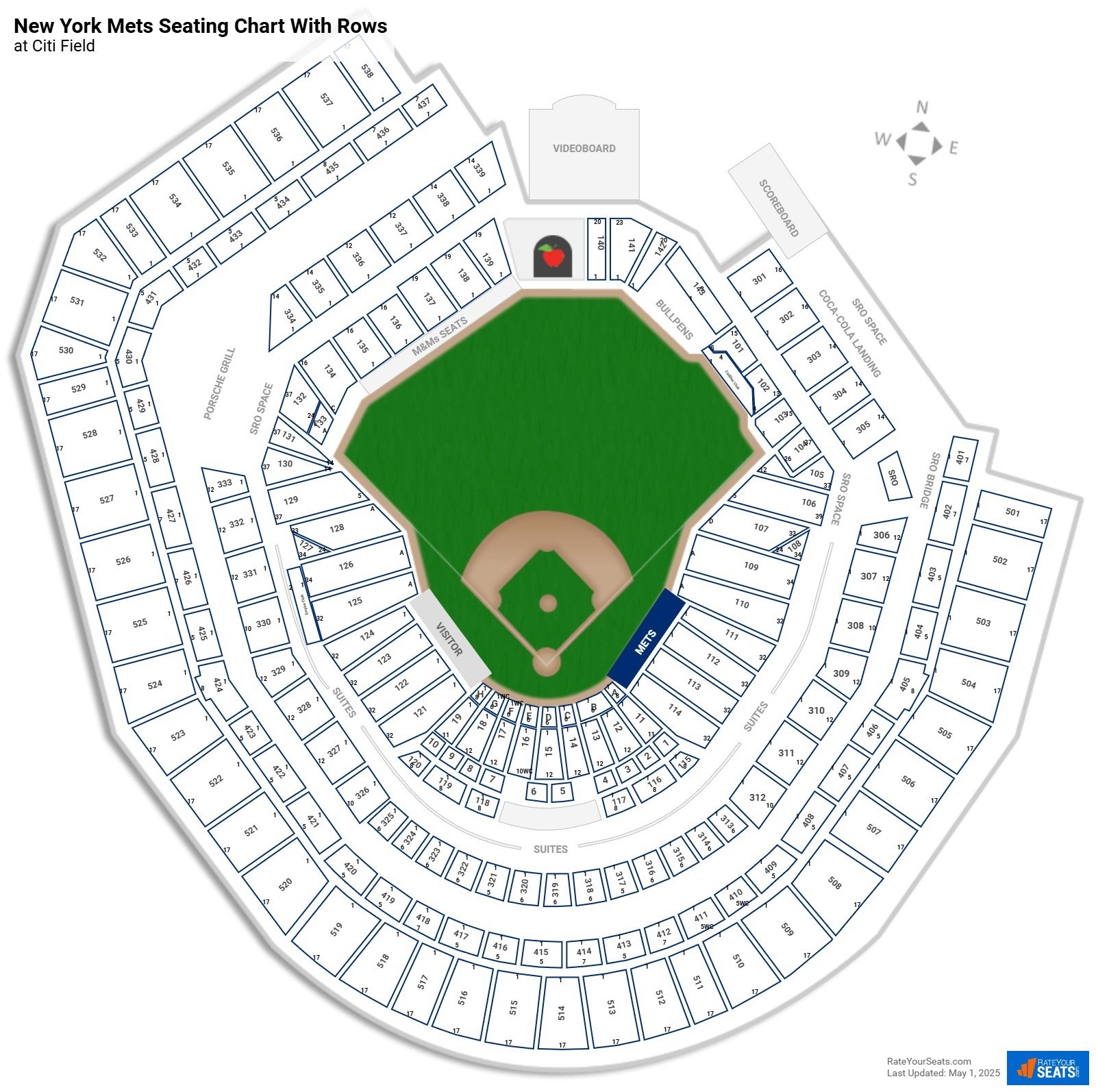 New York Mets Seating Charts At Citi Field RateYourSeats New York Mets Seating Charts At Citi Field RateYourSeats