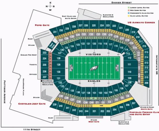 NFL Football Stadiums Philadelphia Eagles Stadium Lincoln Financial 