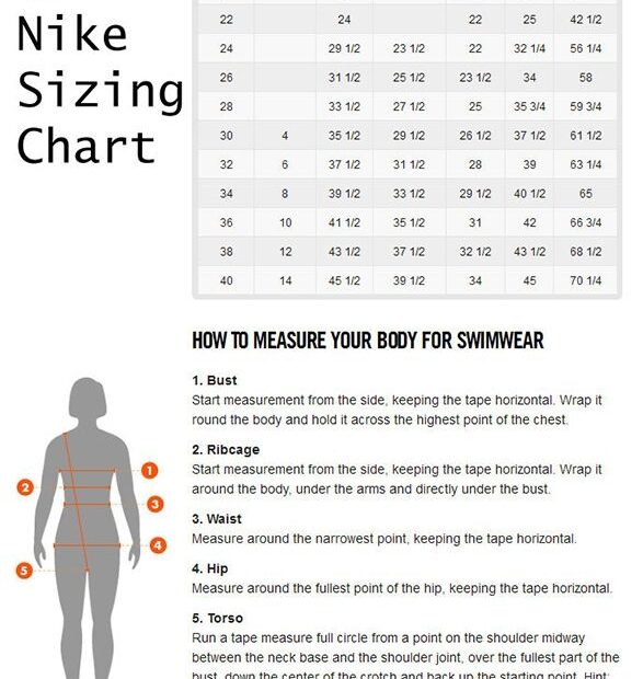 Nike Size Chart Men Shorts Nike Size Guide