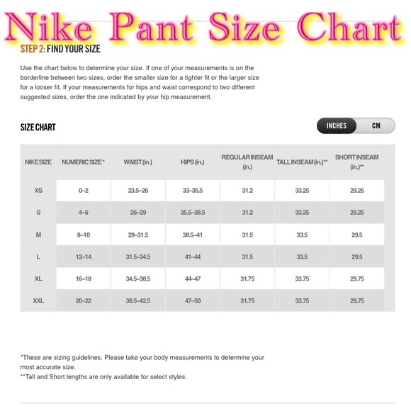 Nike Sweatpants Size Chart The Ultimate Guide To Nike Large Sweatpants