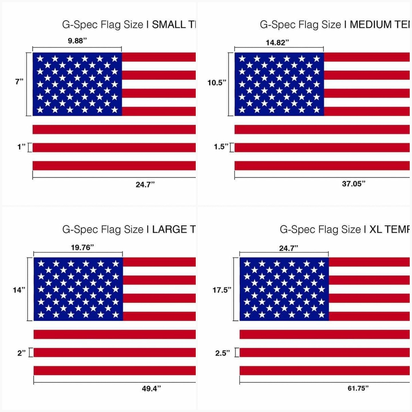 Official American Flag Dimensions Original 1960 39 s Era U S National 50