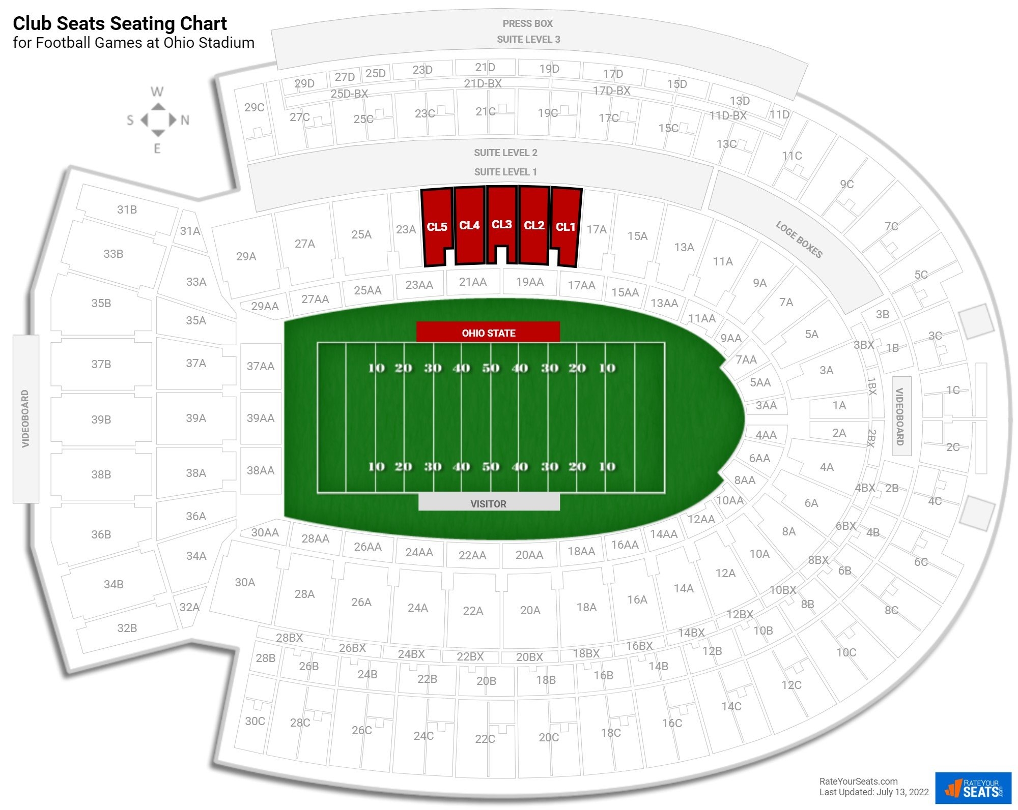 Ohio State Football Stadium Seating Chart