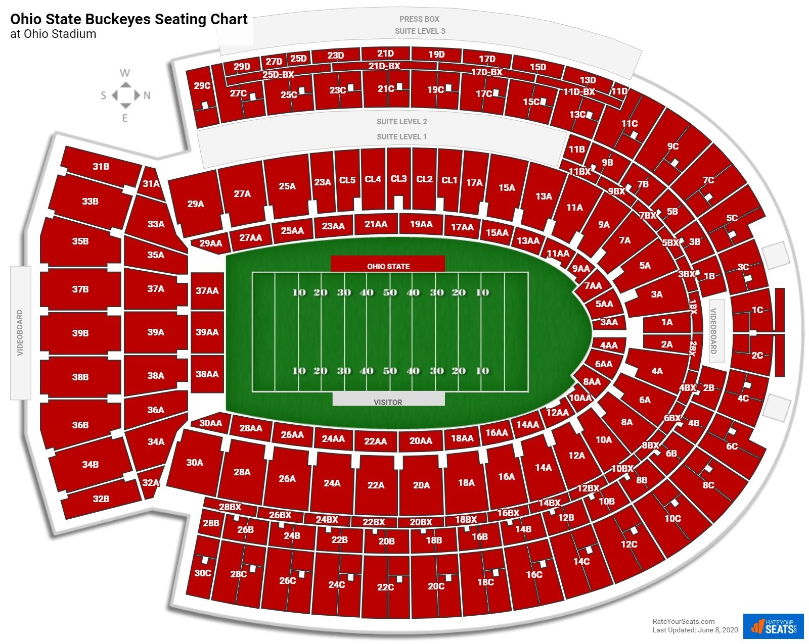 Ohio State Stadium Seating Chart
