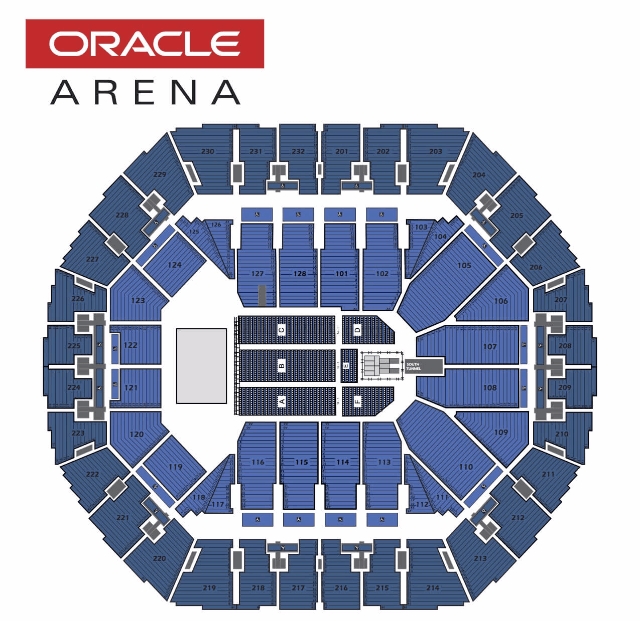 Oracle Arena Seating Chart With Seat Numbers Oracle Arena Seating Chart With Seat Numbers