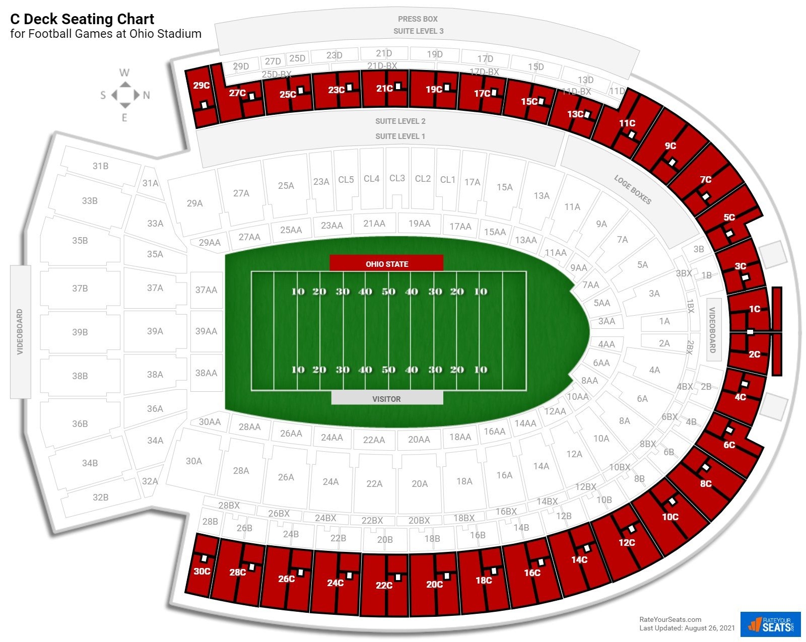 Osu Stadium Seating Chart Osu Stadium Seating Chart