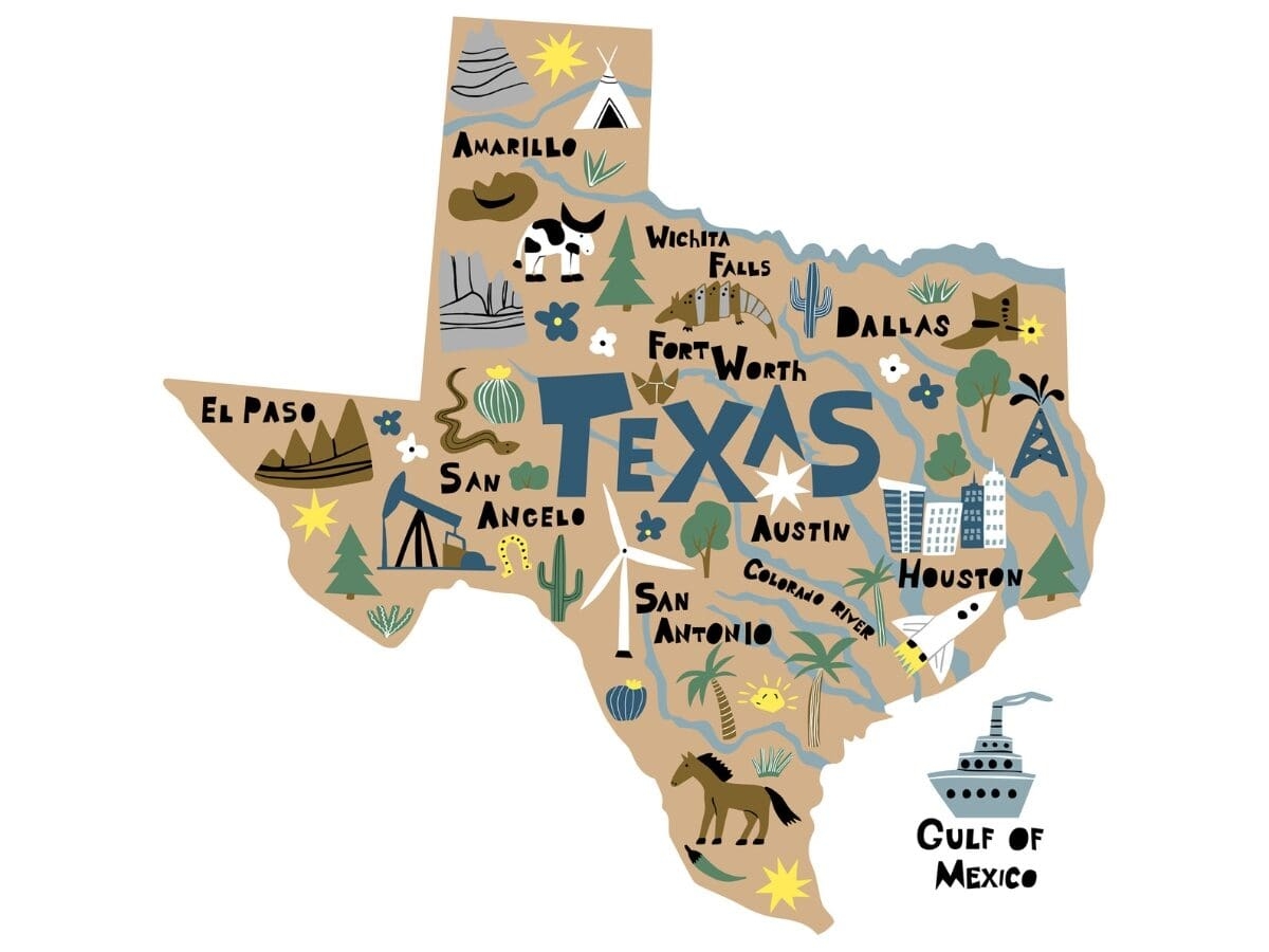 Parts Of Texas 7 Regions Detailed 