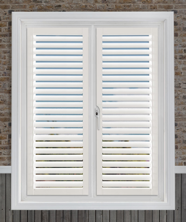 Perfect Fit Lite Shutter Cotton White Order At Your Blinds Direct