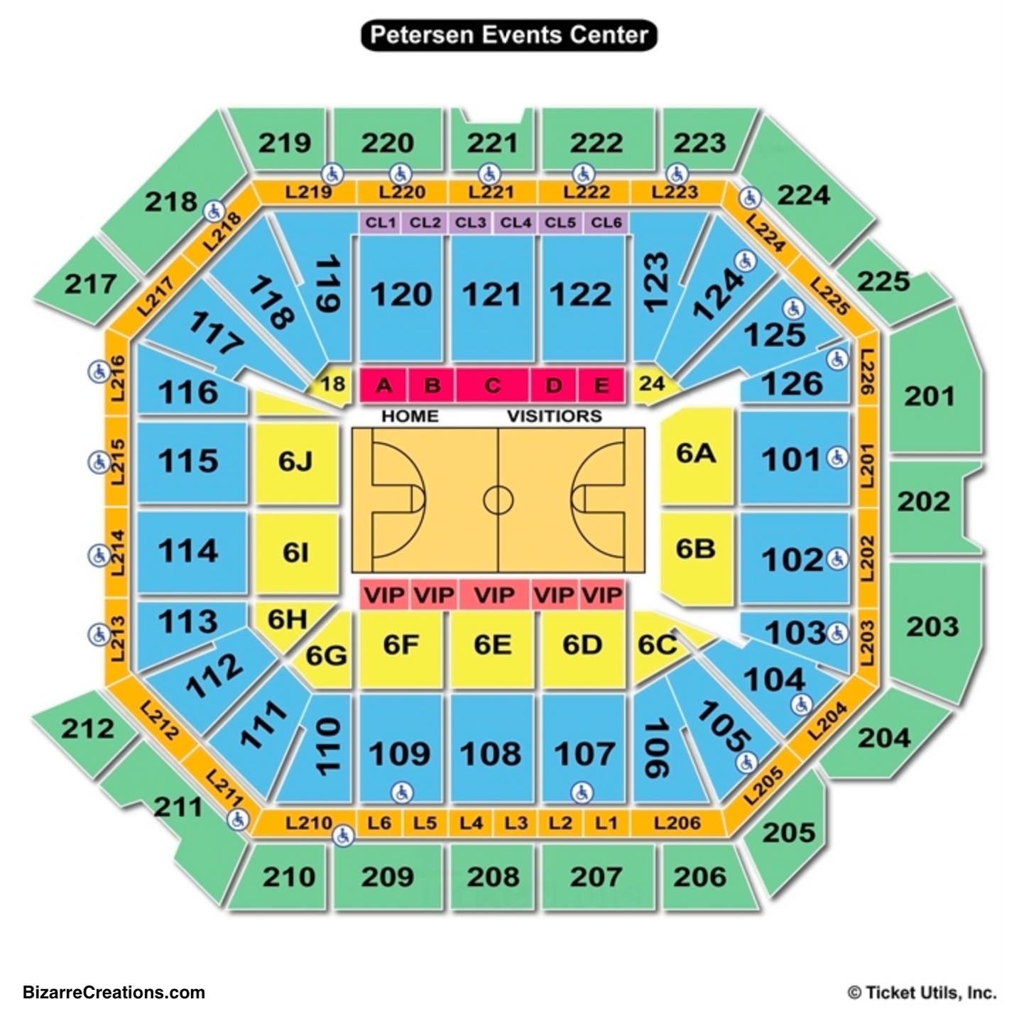 Petersen Events Center Pittsburgh Pa Seating Chart Center Seating Chart