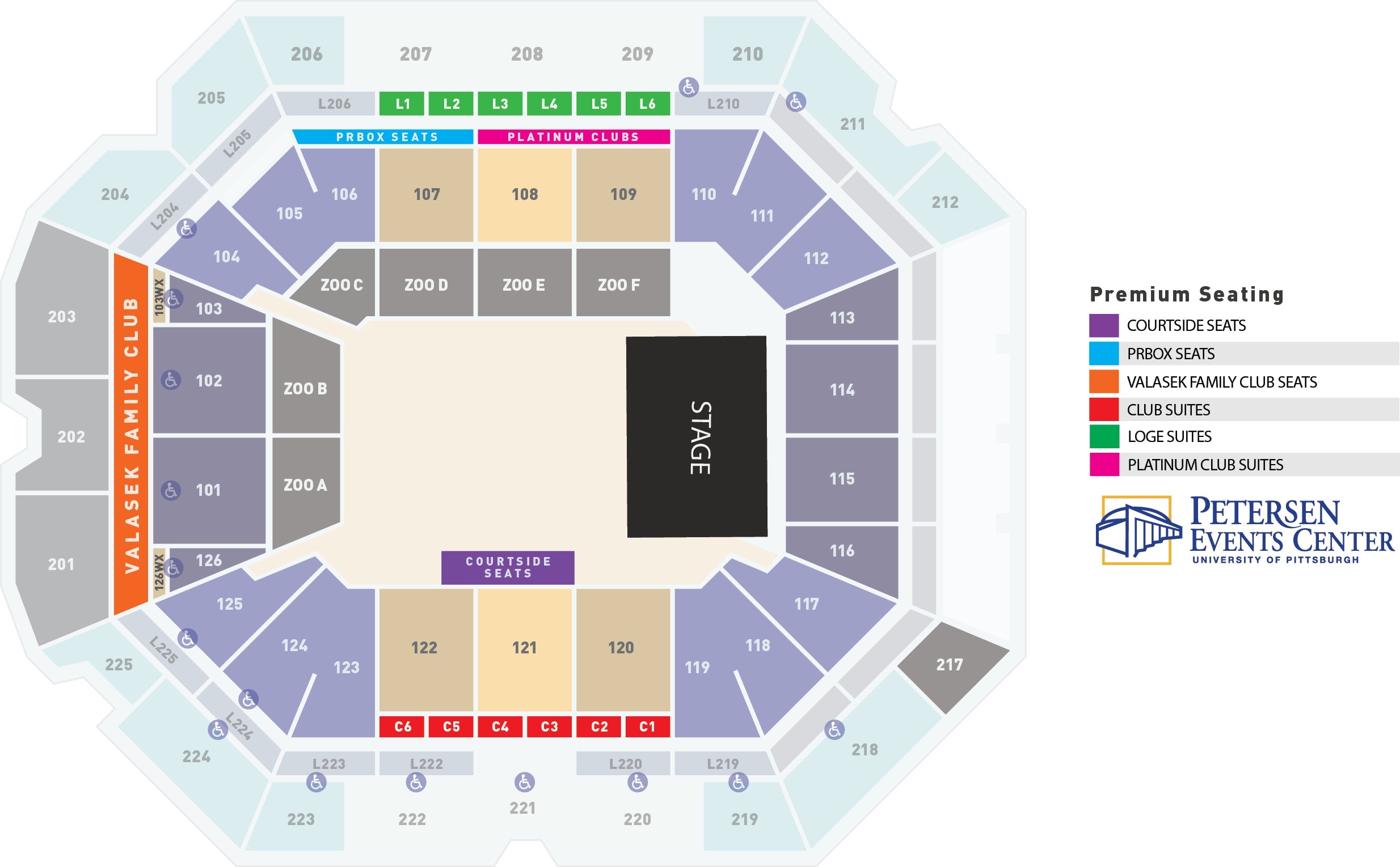 Peterson Event Center Loge Seating
