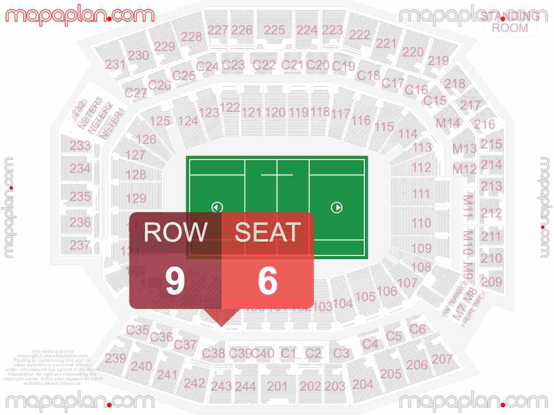 Philadelphia Lincoln Financial Field Detailed Interactive Seating Chart 
