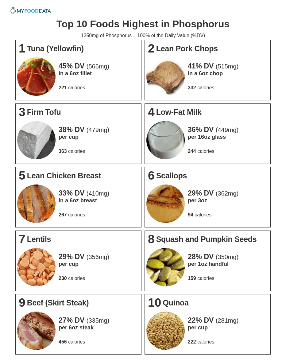 Phosphorus Food Sources Phosphorus