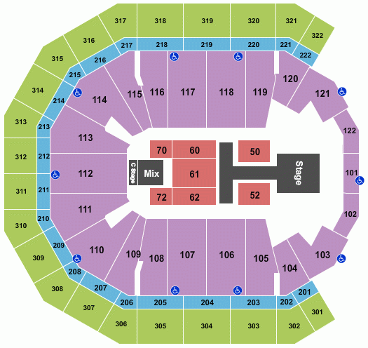 Pinnacle Bank Arena Lincoln NE Seating Chart