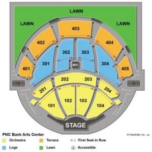 Pnc Arts Center Seat Map Amulette