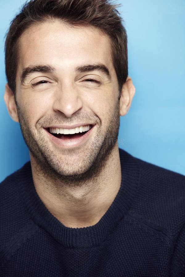 Portrait Of An Attractive Man Stock Photo Image Of Common Happiness 