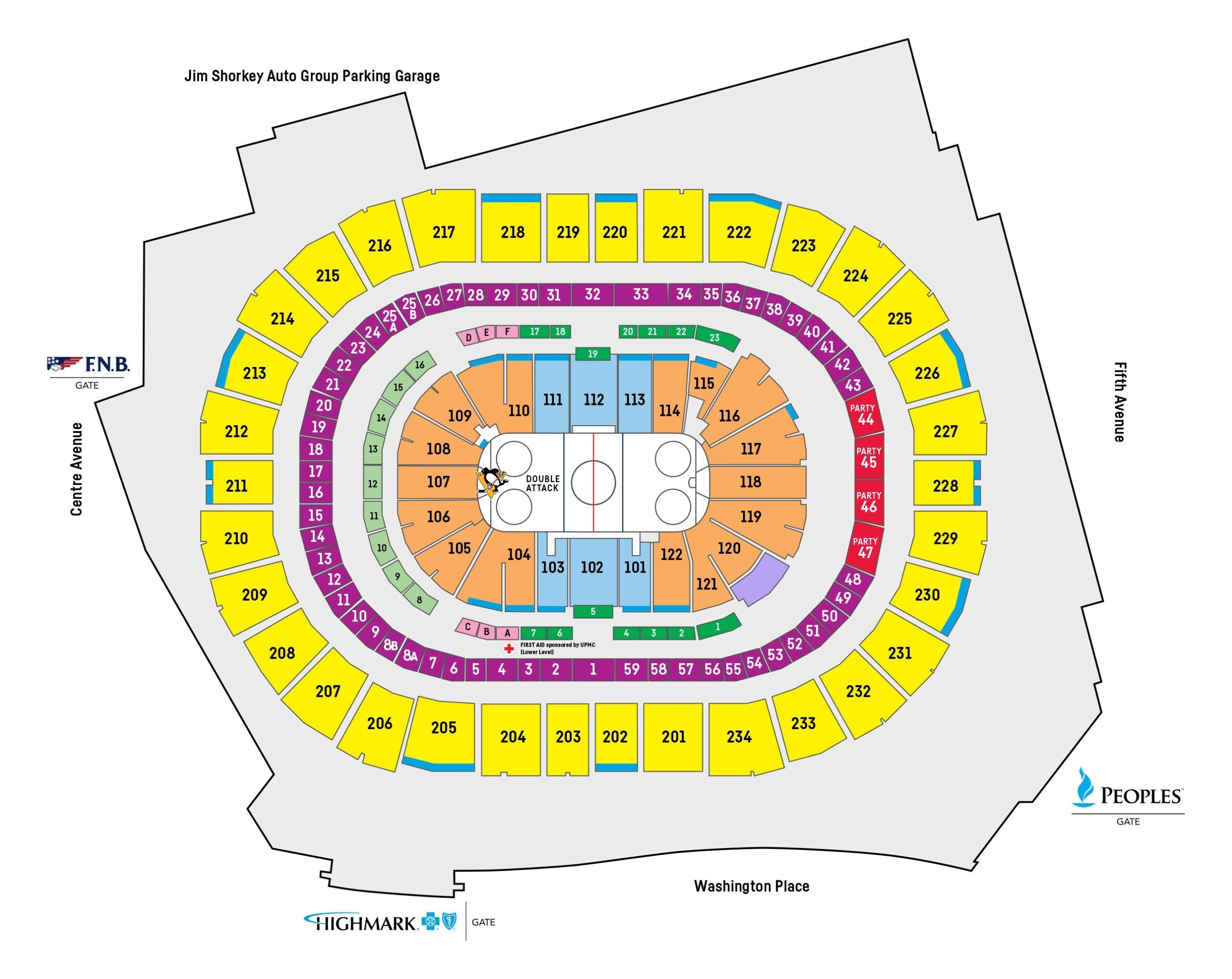 Ppg Paints Arena Seating Chart With Rows 30