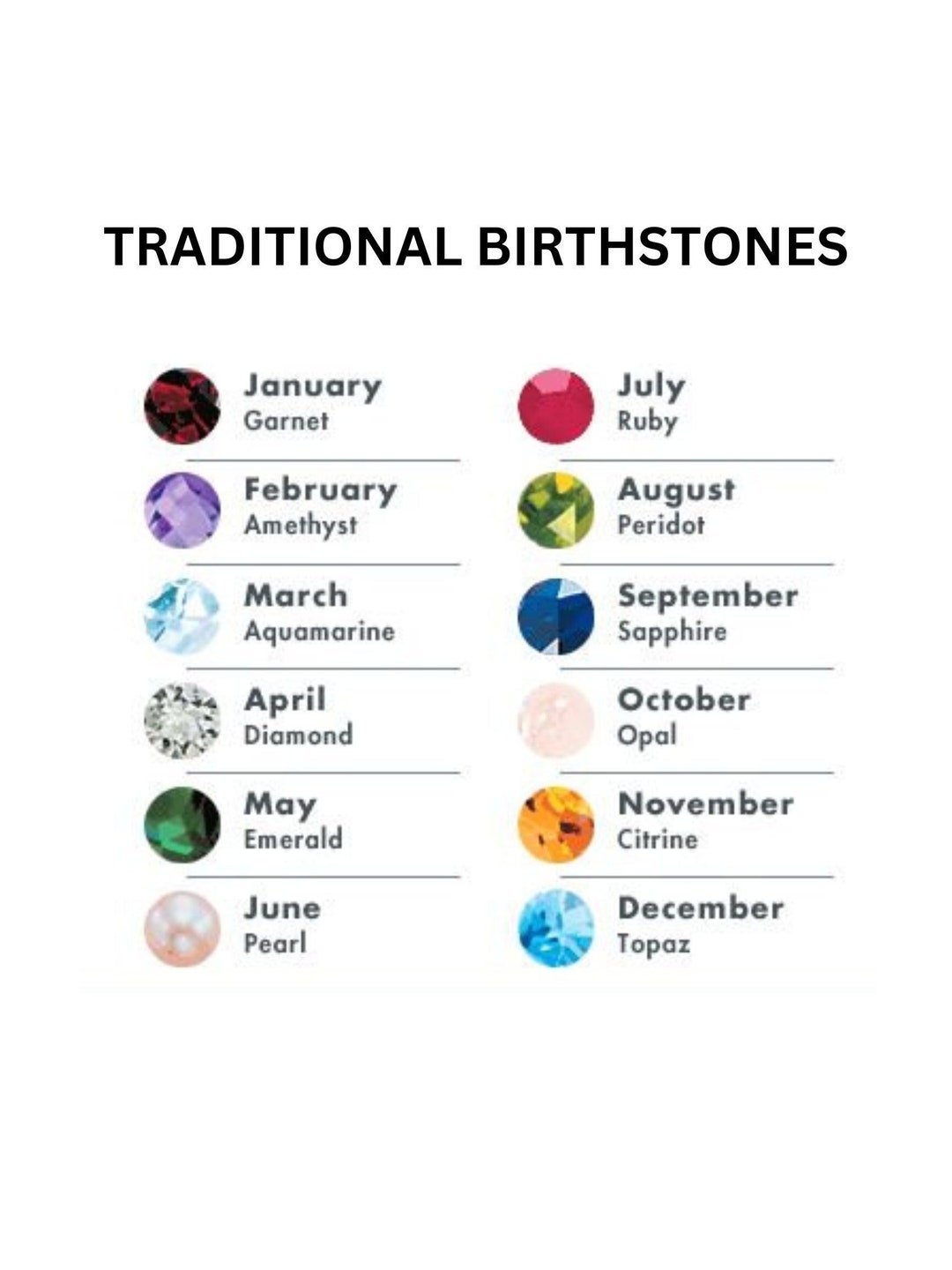 birth stone chart birth stone chart