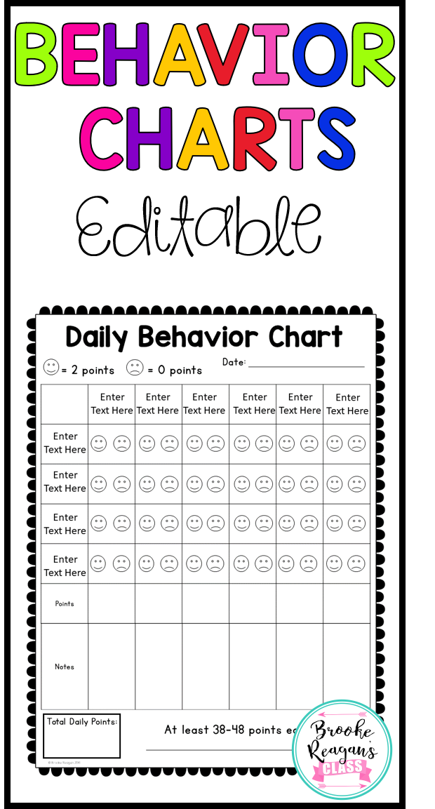 Printable Good Behavior Chart