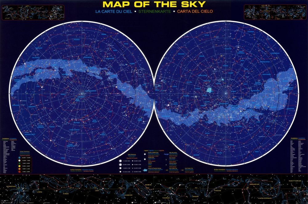 Printable Night Sky Map Printable Night Sky Map