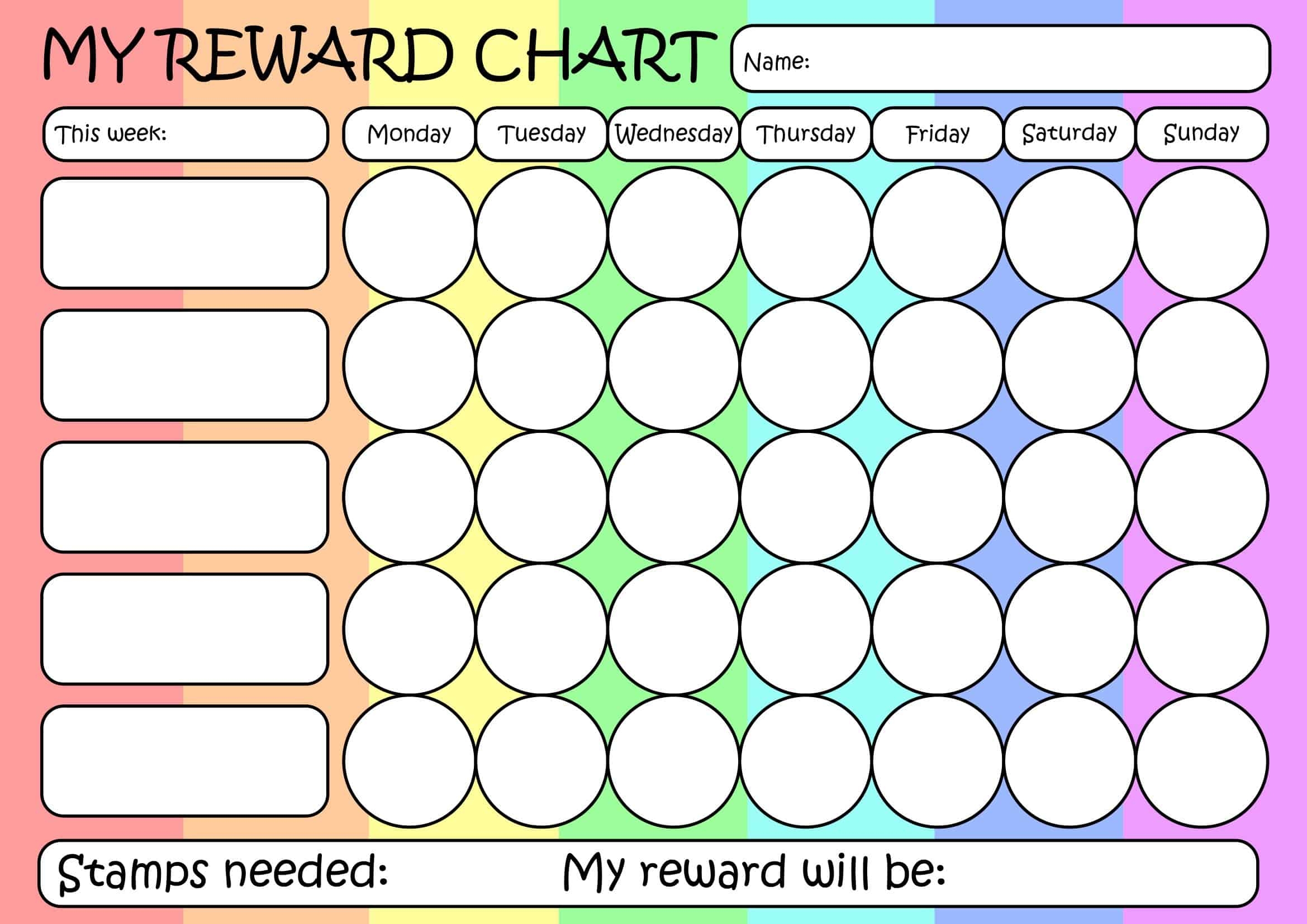 Printable Reward Chart King Printables