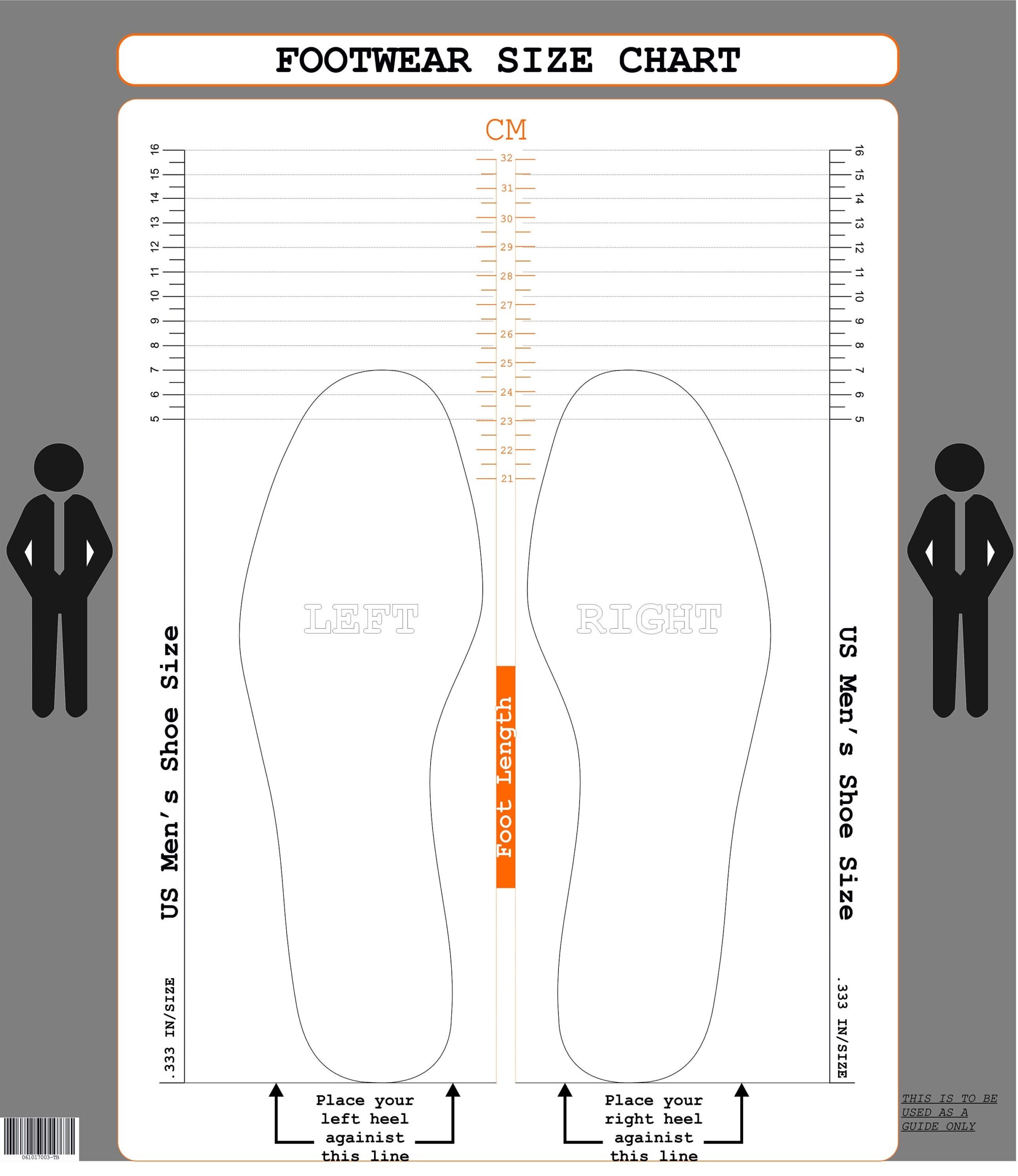 Printable Shoe Size Chart Mens Printable Shoe Size Chart Mens
