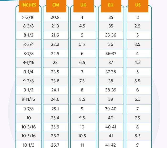 Printable Women 39 s Shoe Size Chart