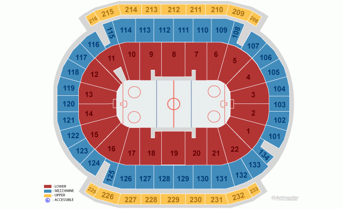 Prudential Center Seating Chart In Newark NJ