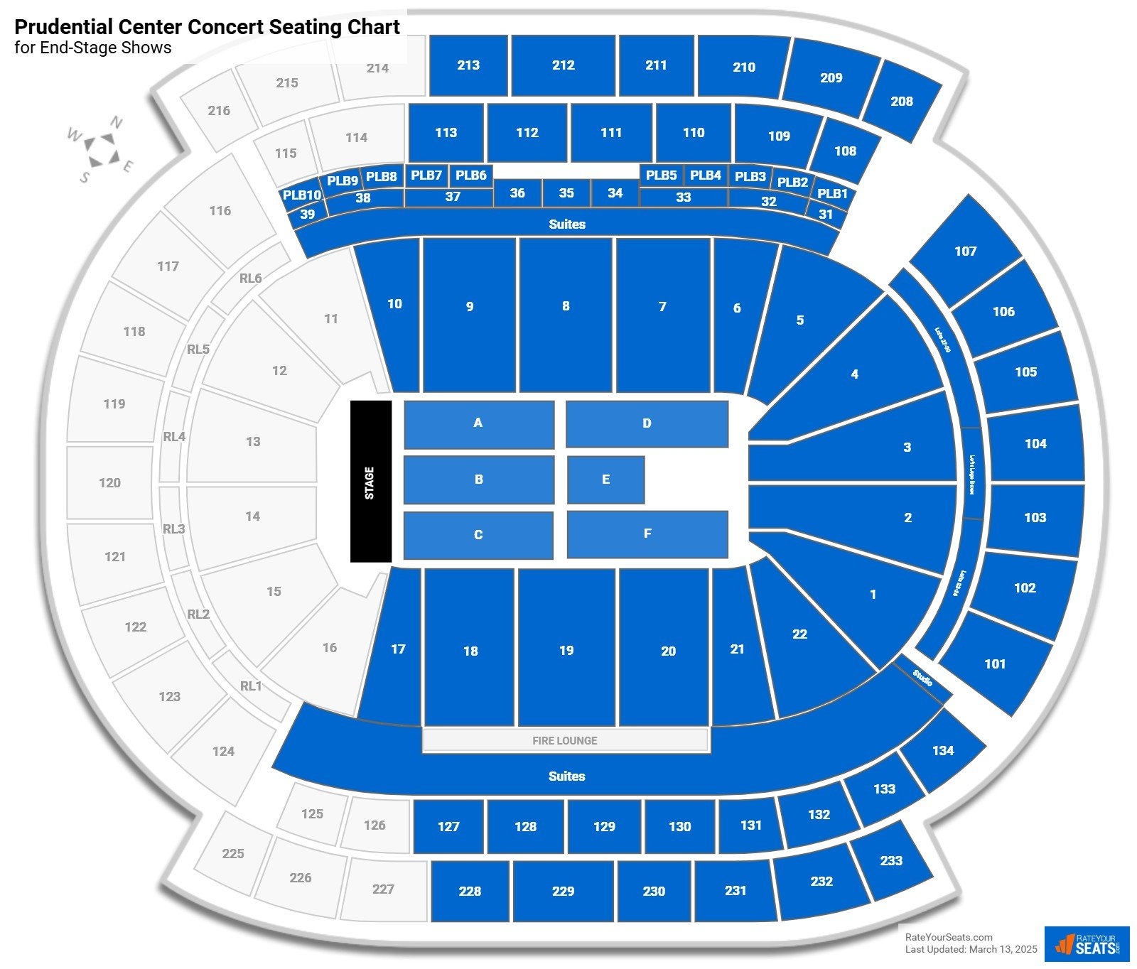 Prudential Center Seating Map Prudential Center Seating Map