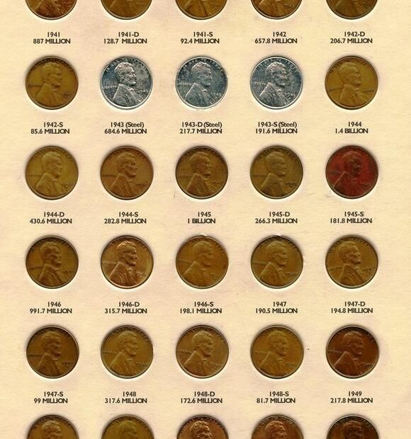 Rare Coin Values Chart Educational Printable Activities