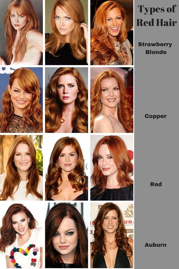 Red Hair Color Chart Skin Tone At Jasper Saranealis Blog