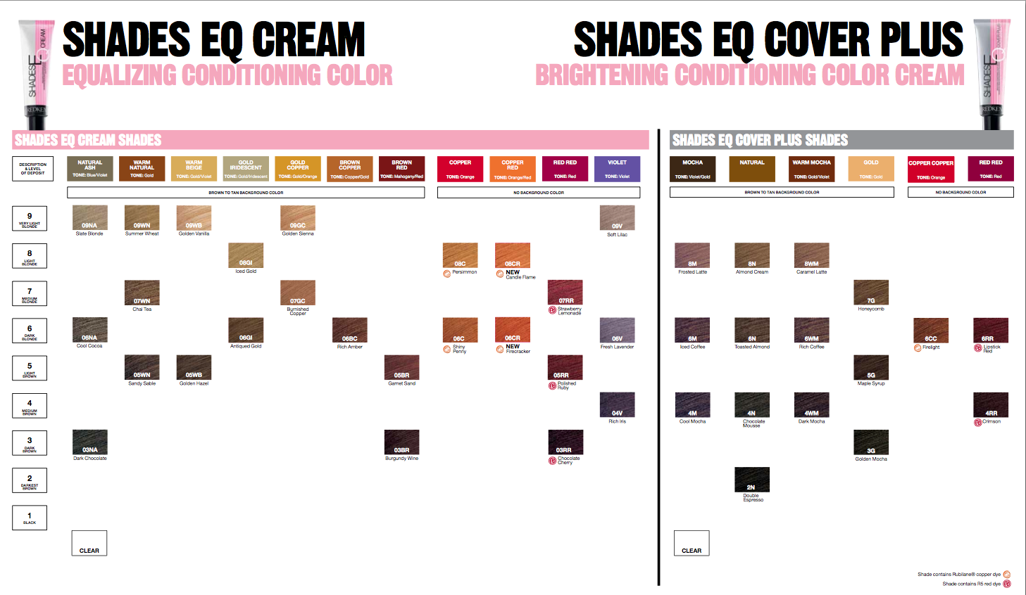 Redken Shades Eq Cover Plus Color Chart COVER YTR
