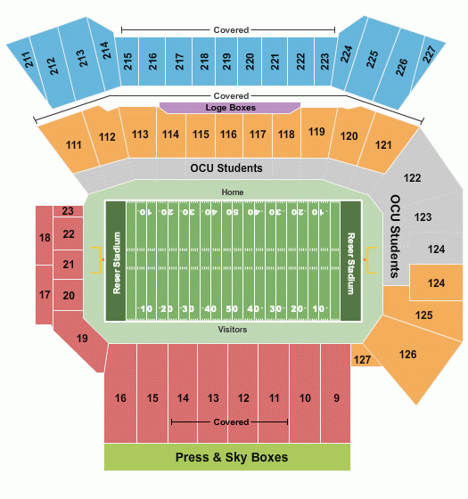 Reser Stadium Seating Chart Reser Stadium Corvallis Oregon