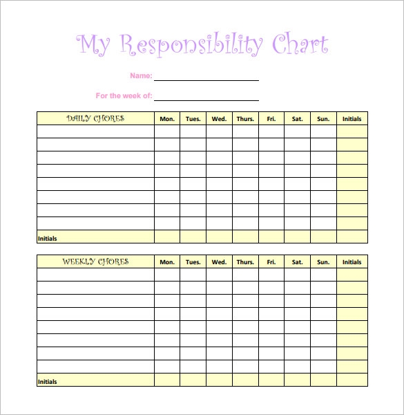 responsibility chart