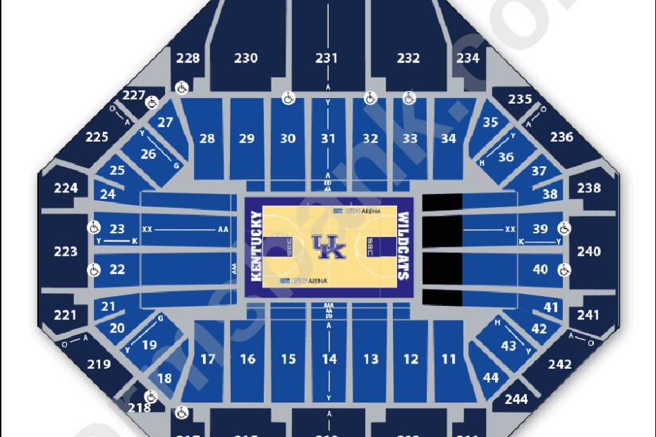 Rupp Arena Basketball Seating Chart Printable Pdf Download