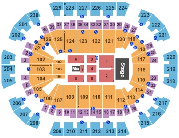 Save Mart Center Seating Chart Save Mart Center Fresno California
