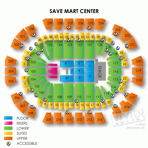 Save Mart Center Tickets Save Mart Center Seating Chart Vivid Seats
