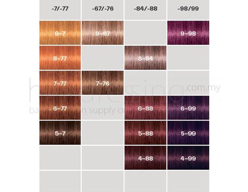 Schwarzkopf Igora Royal Color Chart Schwarzkopf Igora Royal Violet