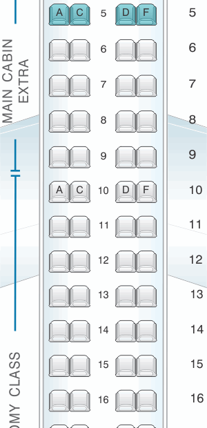 Seat Map American Airlines Embraer ERJ 175 V1 SeatMaestro