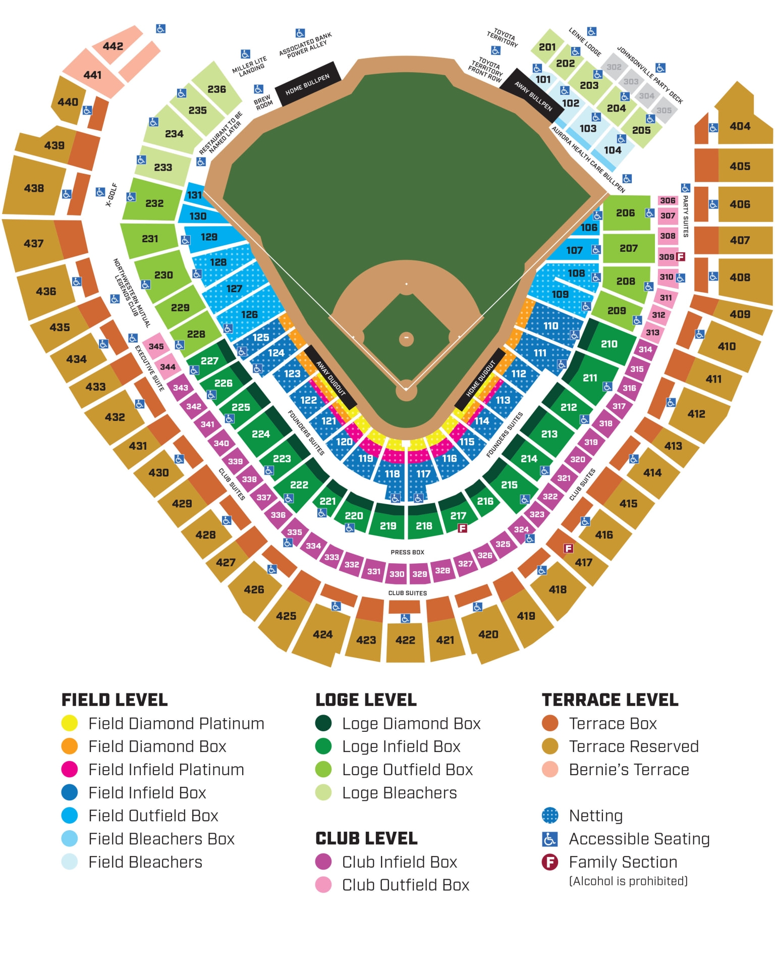 brewers seating chart brewers seating chart